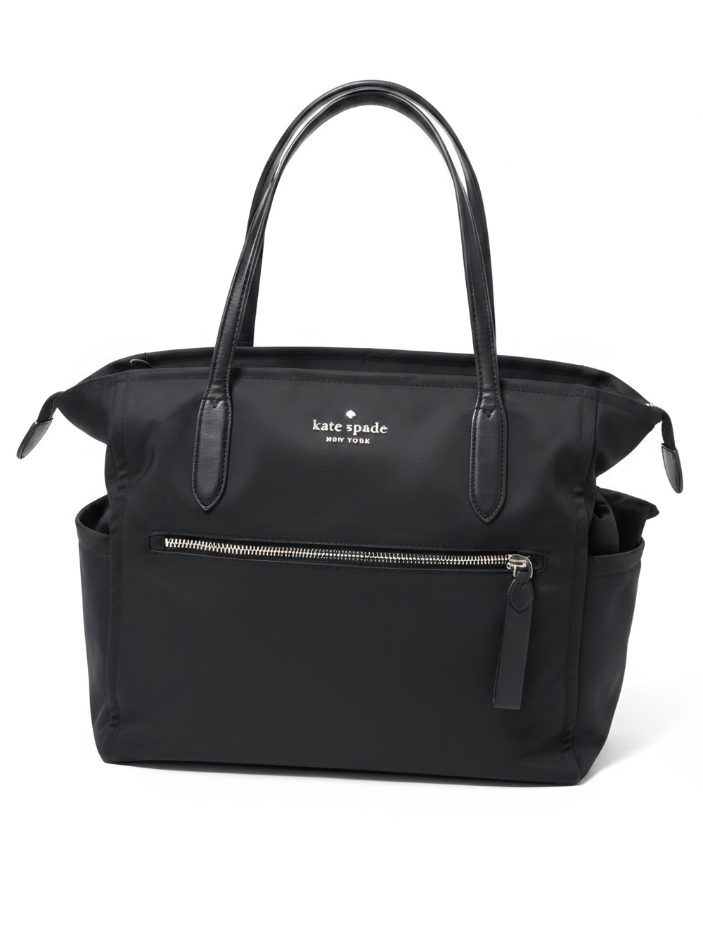 Kate Spade New York Black Nylon Diaper Bag & Matching Changing Pad Set